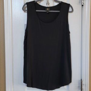 NWOT JM Collection Sleeveless Tank Top, Ladies Large, Black